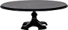 Magnolia Home Furniture 11 Inch Black Wooden Cake Stand