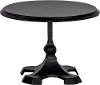 Magnolia Home Furniture 10 Inch Black Wooden Cake Stand