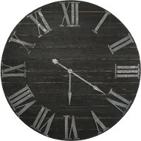 Magnolia Home Furniture Black Wooden Wall Clock