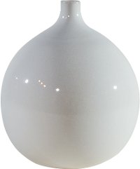 Magnolia Home Furniture Ivory Ceramic Squat Vase