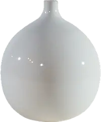 Magnolia Home Furniture Ivory Ceramic Squat Vase