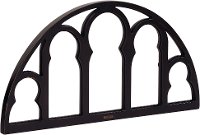 Magnolia Home Furniture Black Semi-Circle Window Wall Pane