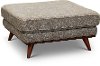 Mid Century Modern Gray Ottoman - Camden