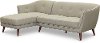 Light Gray Sectional Sofa with LAF Chaise - Avery