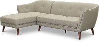 Light Gray Sectional Sofa with LAF Chaise - Avery