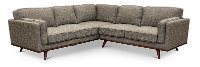 Gray 2 Piece Sectional Sofa with RAF Loveseat - Camden