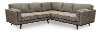 Gray 2 Piece Sectional Sofa with LAF Loveseat - Camden