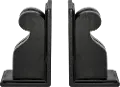 90991399B6-S/2-SET Magnolia Home Furniture Black Wood Lore Corbel Bookend Pair