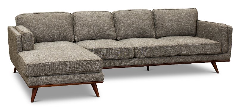 Modern Gray Sectional Sofa With Laf Chaise Camden