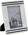 Magnolia Home Furniture White and Black Marble Photo Frame