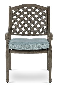 Gray Metal Patio Dining Chair - Macan
