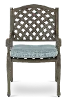 Macan Gray Metal Patio Dining Chair