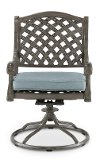 Gray Metal Swivel Rocking Patio Chair - Macan