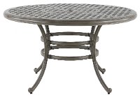Gray Metal Round Patio Table - Macan