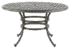 Macan Gray Metal Round Patio Table