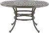 Macan Gray Metal Round Patio Table
