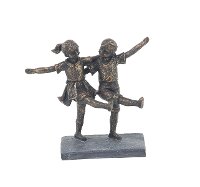 Two Dancing Girls Sculpture