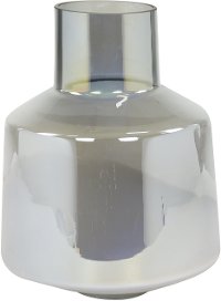 15 Inch Smoke Glass Vase