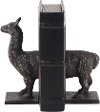 Metal Llama Bookend Pair