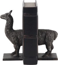 Metal Llama Bookend Pair