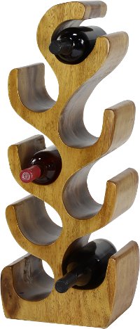 28 Inch Wooden Wine Rack