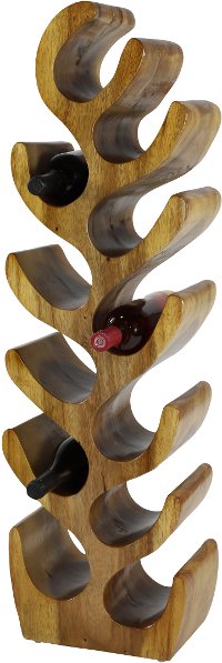 39 Inch Wooden Wine Rack