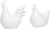 Assorted White Rooster or Chicken Figurine
