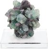 Multi Color Fluorite Glass Gem on Pedestal