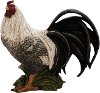 12 Inch Multi Color Rooster Sculpture