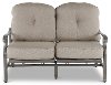 Gray High Back Patio Motion Love Seat - Macan