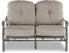 Macan Gray High Back Patio Motion Love Seat