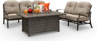 Gray High Back Patio Sofa - Macan-4