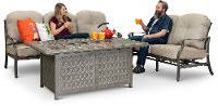 Gray High Back Patio Sofa - Macan-5