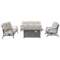 Gray High Back Patio Sofa - Macan-6