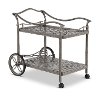 Gray Metal Patio Tea Cart - Macan