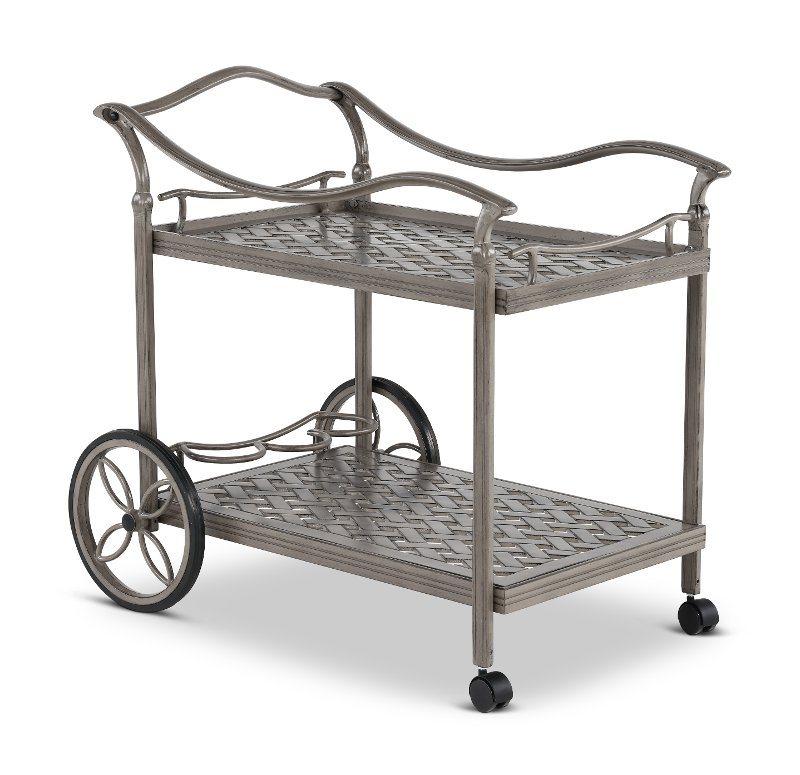 Gray Metal Patio Tea Cart Macan Rc Willey Furniture - Outdoor Patio Tea Cart Gray Metal Patio Tea Cart Macan Rc Willey Furniture - Outdoor Patio Tea Cart
