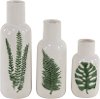 10 Inch Ceramic Botanical Vase