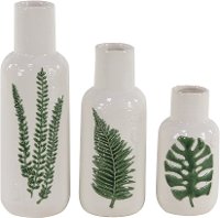 10 Inch Ceramic Botanical Vase