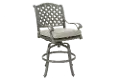 Macan Gray Swivel Counter Height Patio Stool