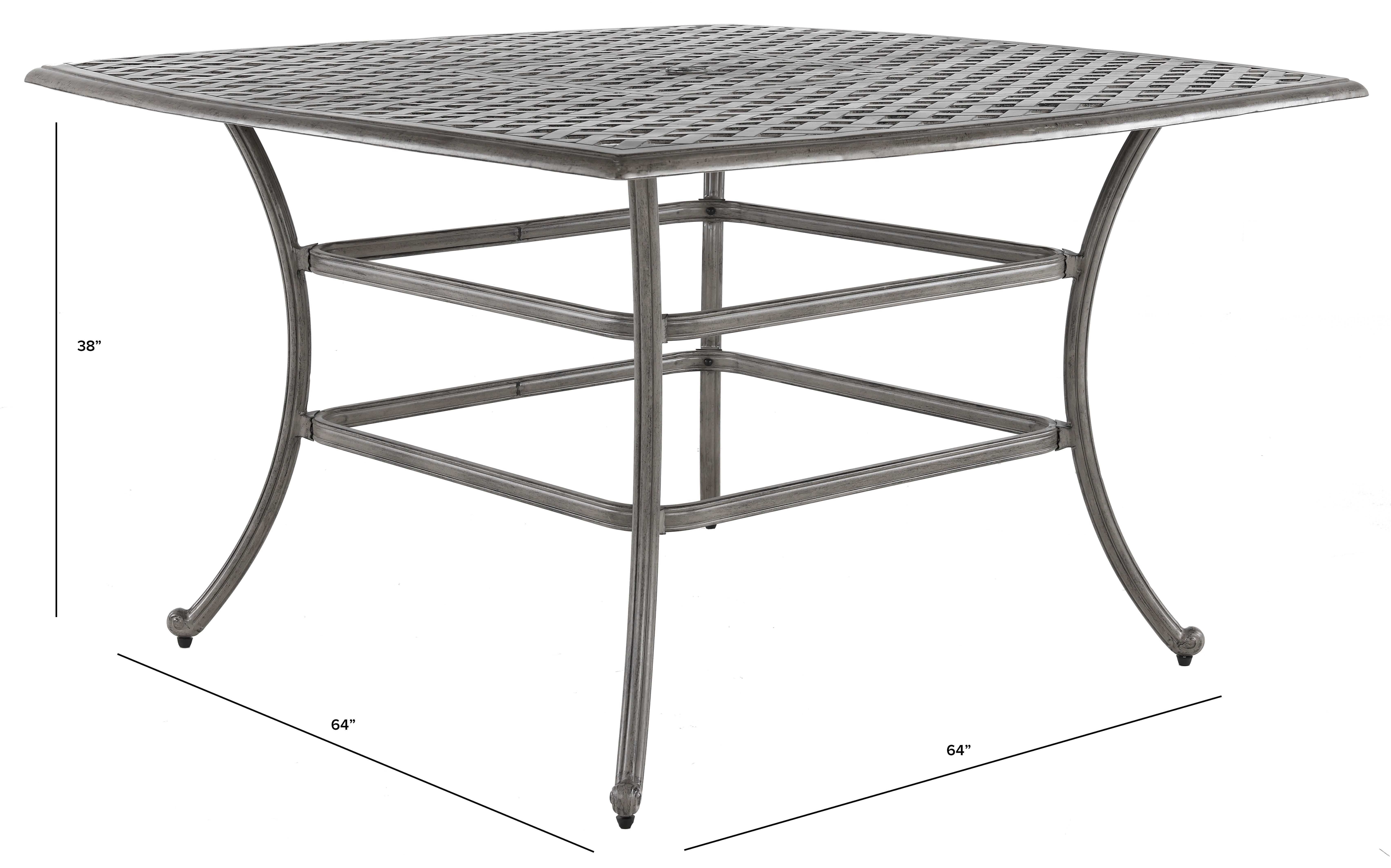 Cast Metal Bar Height Patio Table - Macan-2