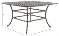 Cast Metal Bar Height Patio Table - Macan-2