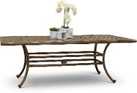 Traditional Cast Patio Dining Table - Castle Rock