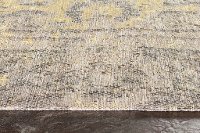 8 x 11 Large Distressed Yellow and Gray Area Rug - Cathedral-5