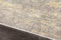 8 x 11 Large Distressed Yellow and Gray Area Rug - Cathedral-6