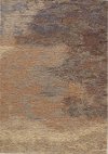 5 x 8 Medium Distressed Beige and Red Area Rug - Cathedral