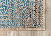 5 x 8 Medium Distressed Gray and Blue Rug - Parlour-3