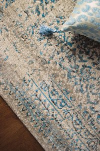 5 x 8 Medium Distressed Gray and Blue Rug - Parlour-6