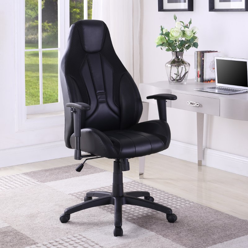 Black Performance Gaming Chair Rc Willey Furniture Store