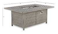 Gray Metal Cast Patio Fire Pit Table - Macan-3
