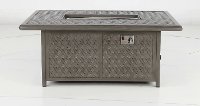 Gray Metal Cast Patio Fire Pit Table - Macan-4
